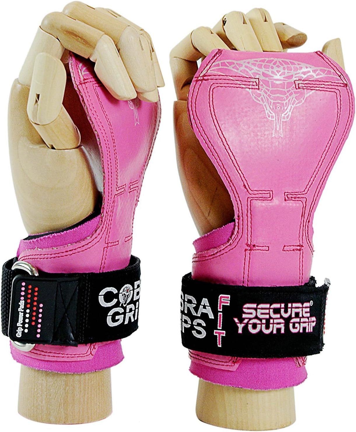Women's Cobra Grips - FIT Pink Rubber Workout Gloves for Enhanced Grip