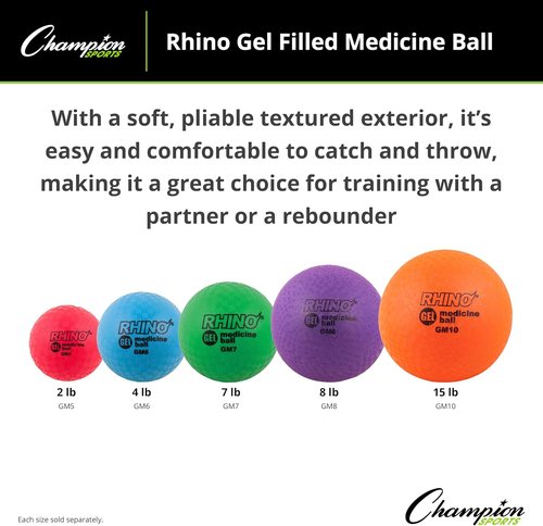 Champion Sports Gel Filled Medicine Ball