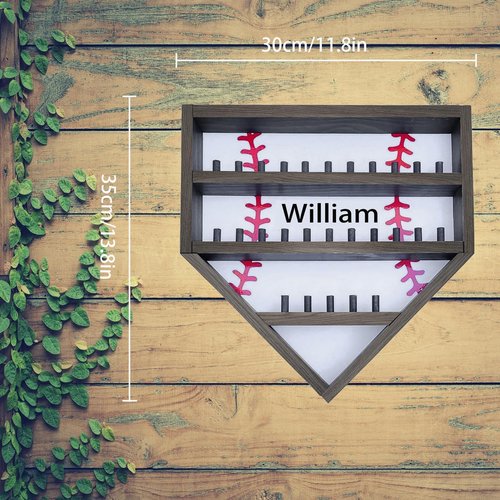 Personalized Baseball Ring Holder, Custom Name Baseball Ring Display Case Display, Championship Ring Display Case, Storage Rack for Collecting and Organizing Sports Memorabilia