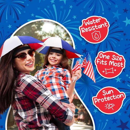 Windy City Novelties Umbrella Hat (Patriotic)