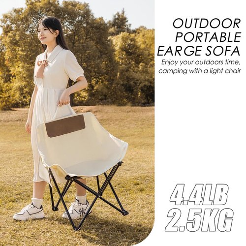 Herb Life Camping Chair, Picnic Chair, Ultralight Folding Camping Chair, Rich Pockets, Outdoor Camping, Beach, Fishing, Picnic, Lawn, Concert, Hiking Foldable Camping Chair (3.5 pounds)