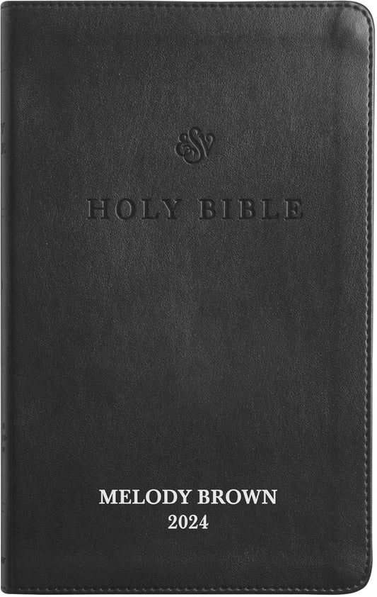 Custom Personalized Pink ESV Bible | Small Text | Blush Pink Engraved Name | Faux Leather Premium Church Bible | English Standard Version Translation with Lay Flat Design