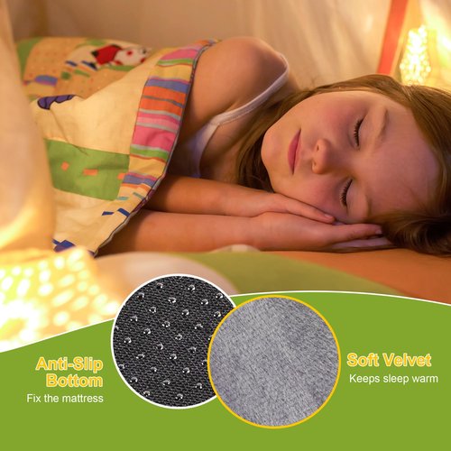 Simuse Memory Foam Camping Mattress Portable Roll Up Foam Sleeping Pad Guest Floor Mattress Foldable Camping Pad Lightweight Foam Sleeping Mat Cot Mattress with Removable Waterproof Cover Travel Bag