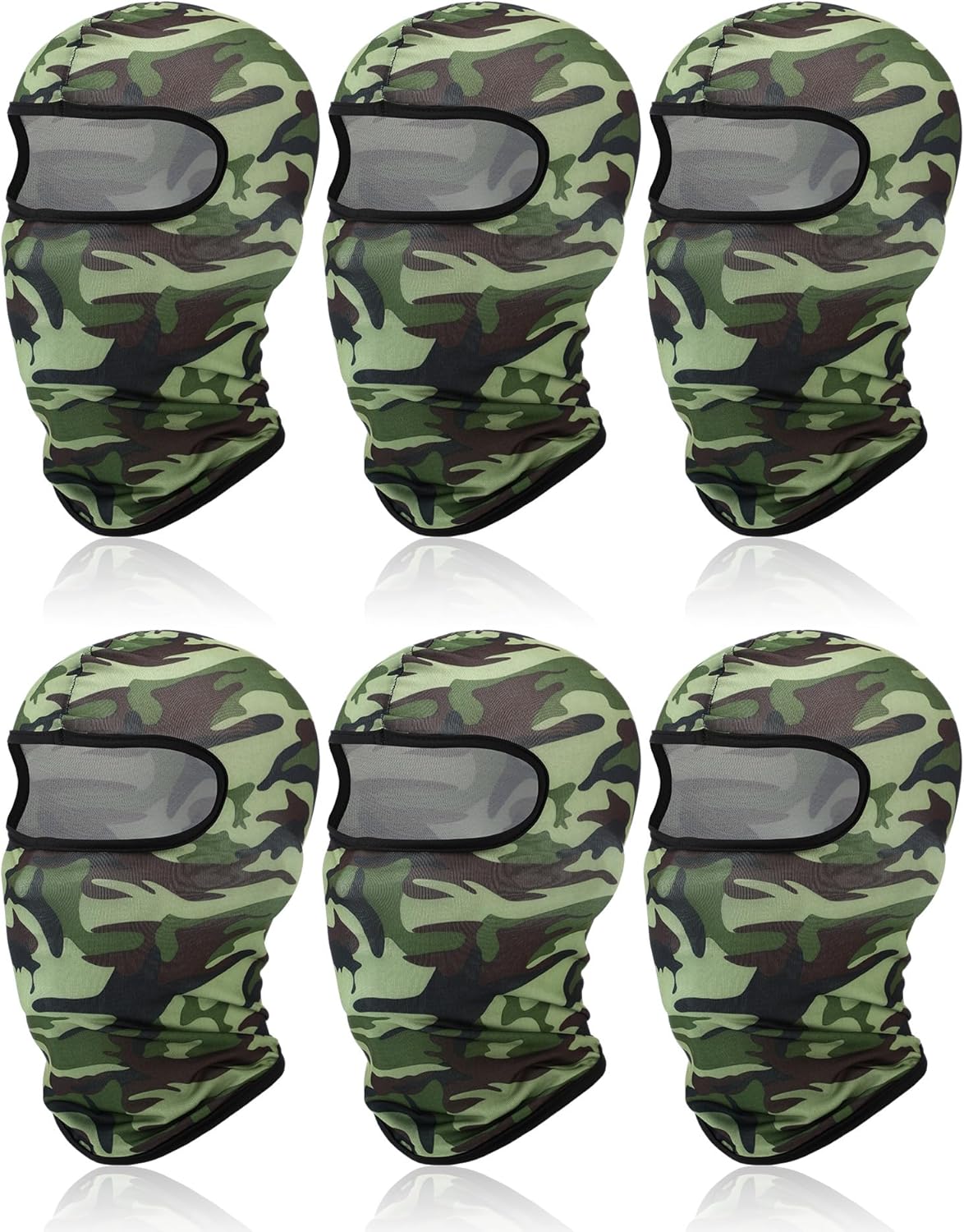 6 Pcs UV Protection Ski Mask Balaclava | Summer Full Face Cover for Men & Women
