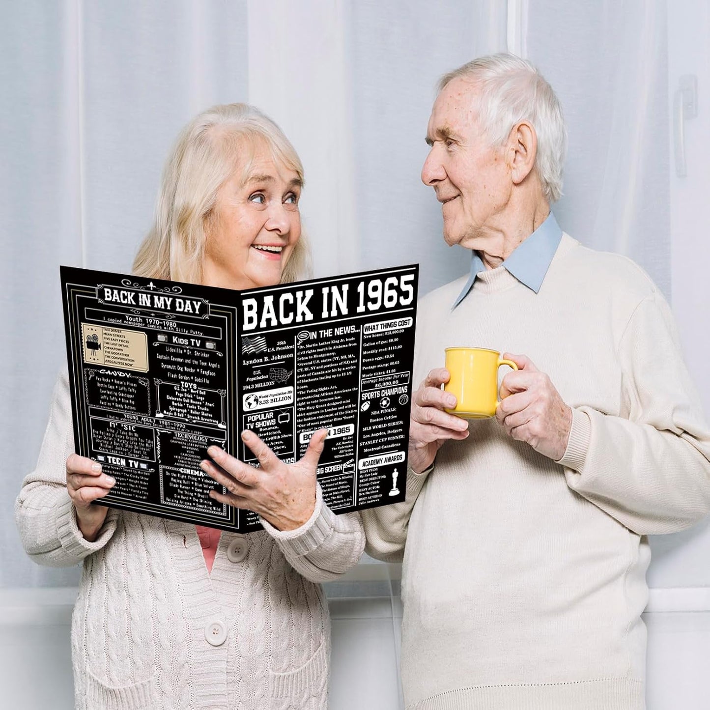 Asmallgf Happy 70th Birthday Gift for Woman Man, Best Card for 70 Year Old Mom Dad Grandpa Granny, 70 Husband Wife Birthday Decorations, Gifts for Him Her