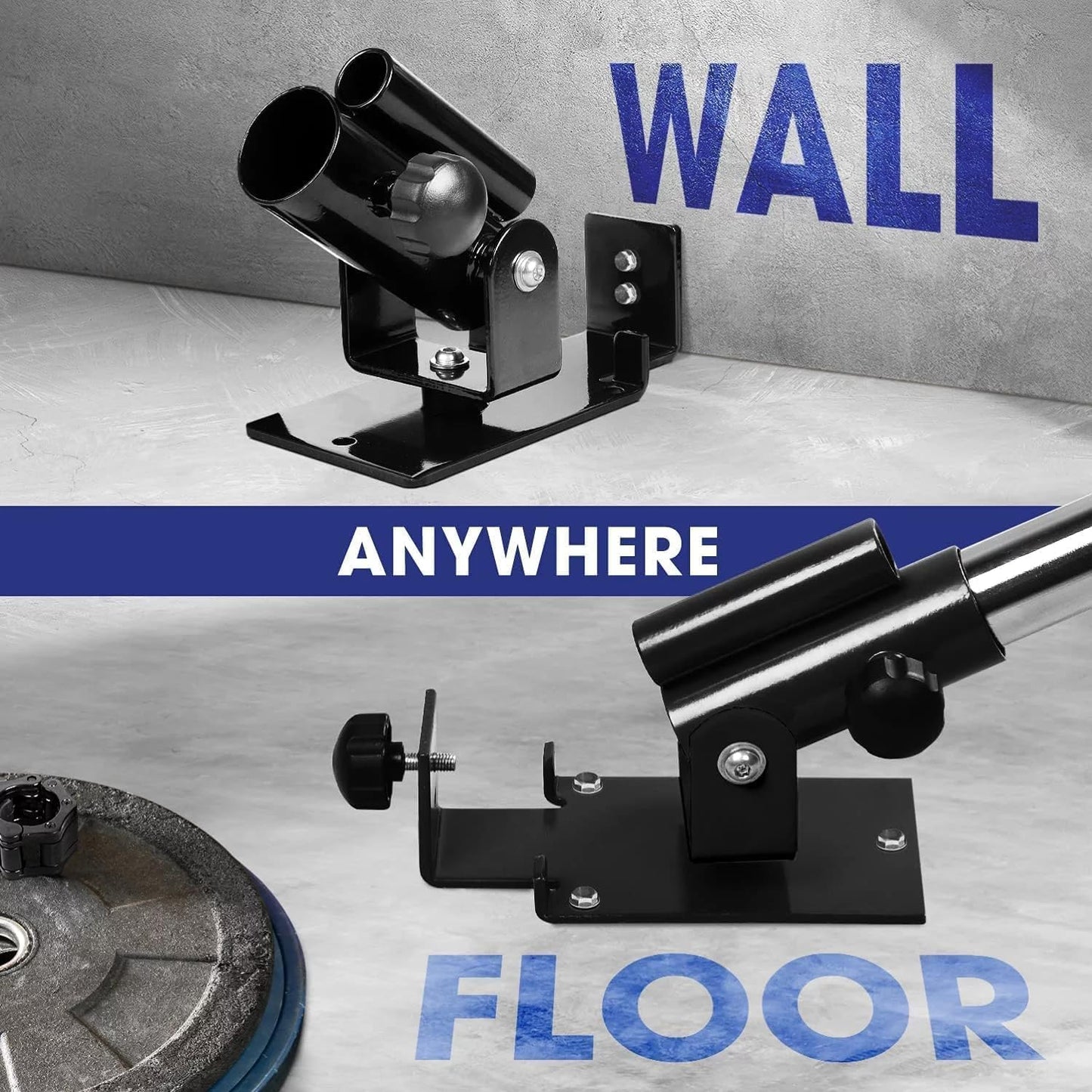Yes4All Deluxe T-Bar Row Platform – Full 360° Swivel & Easy to Install – Fits 1” Standard and 2” Olympic Bars (8. Black - T-Bar Row Platform + Lock Jaw 1inch & 2inch)