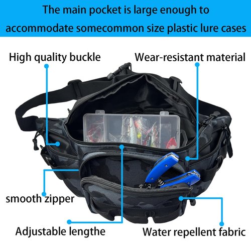 Chardime Fanny Pack for men -tactical fanny pack for men, Sports and Outdoor Activities,Multiple Pockets and Compartments,Fanny Pack for Men Crossbody（Green camouflage）…