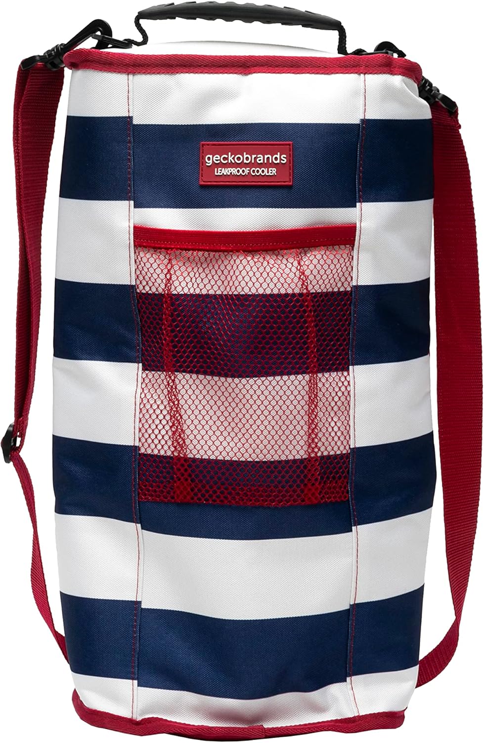 Geckobrands Verticool Insulated Soft Cooler Bag - Portable, Holds 9 Cans or 2 Wine Bottles, Ideal for Beach & Picnics