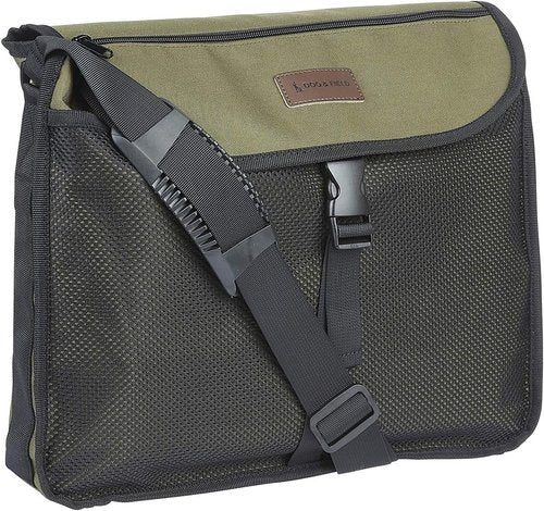 Dog & Field Medium Canvas Bag - Gundog Training Bag with Adjustable Strap, Dog Training Bag for Carrying Dummies, Game & Hunting Accessories, 20 x 16 inches, Olive Green