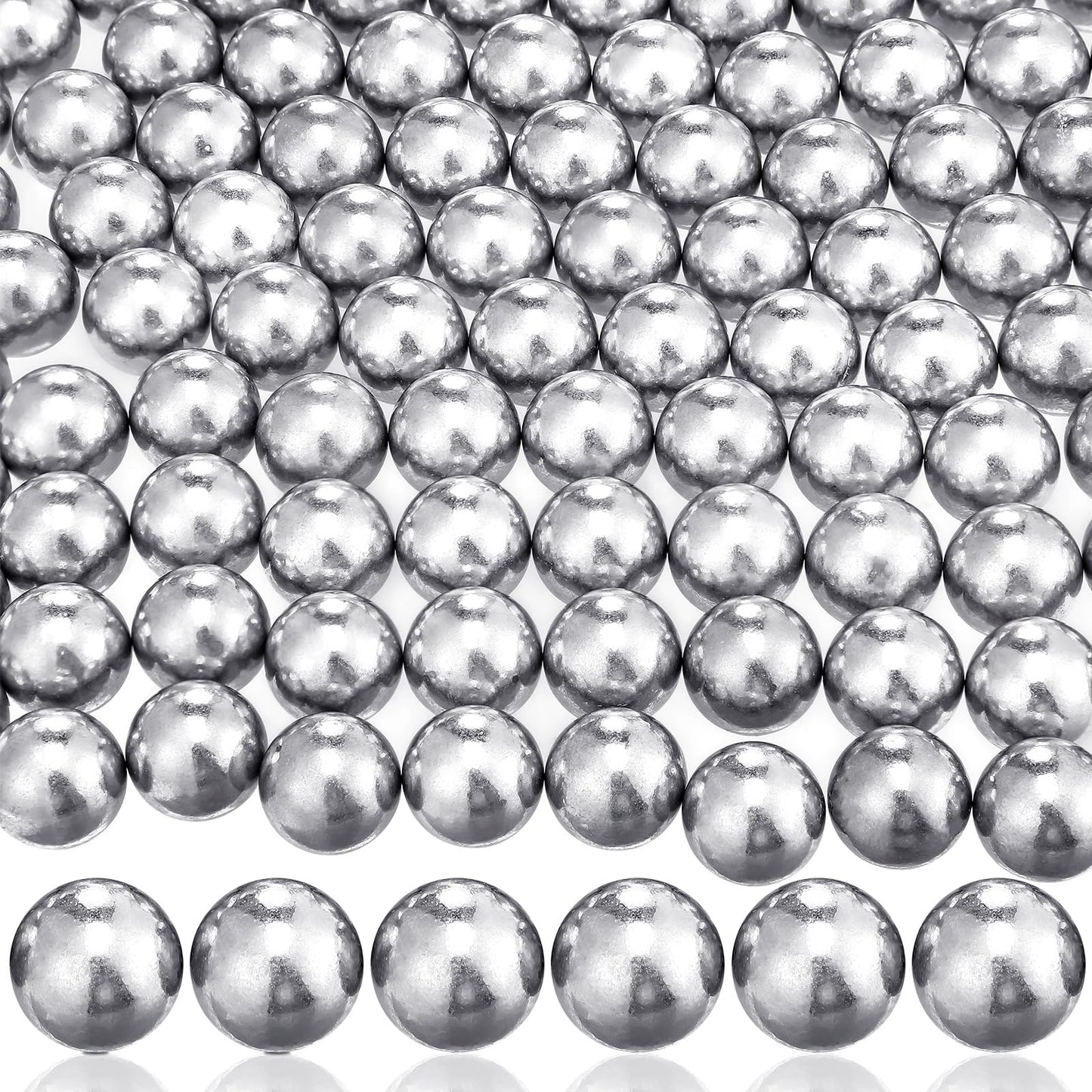 Gisafai 150 Pcs 68 Caliber Aluminum Paintball Ammo Practice Paintball Powerful Non Lethal for Shooting Training Practice