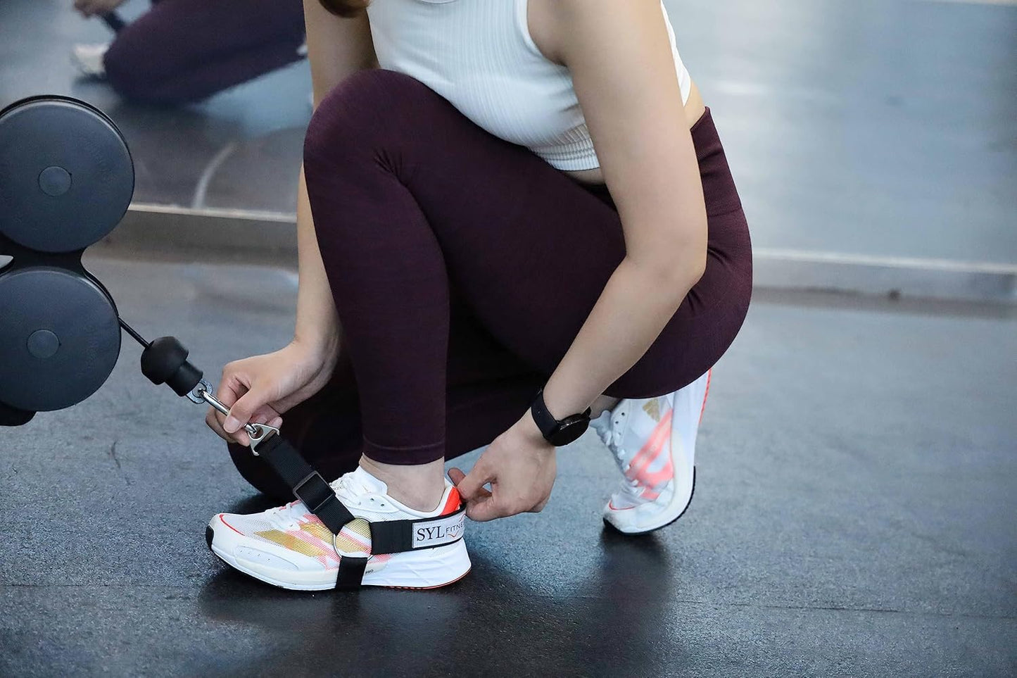 Glute Workout Kickback Strap – Booty Building and Workout Trainer – Home and Gym Leg Resistance Booty Bands for Cable Machines