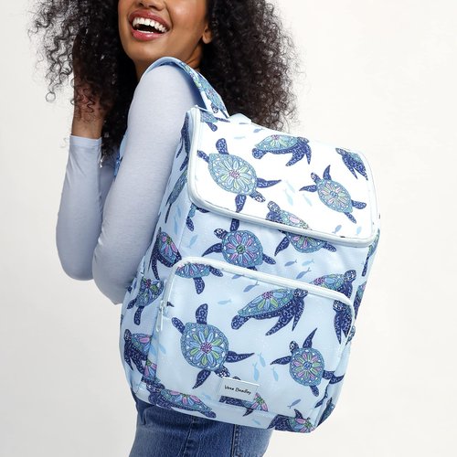 Vera Bradley Recycled Ripstop Cooler Backpack, Flamingo Party, One Size