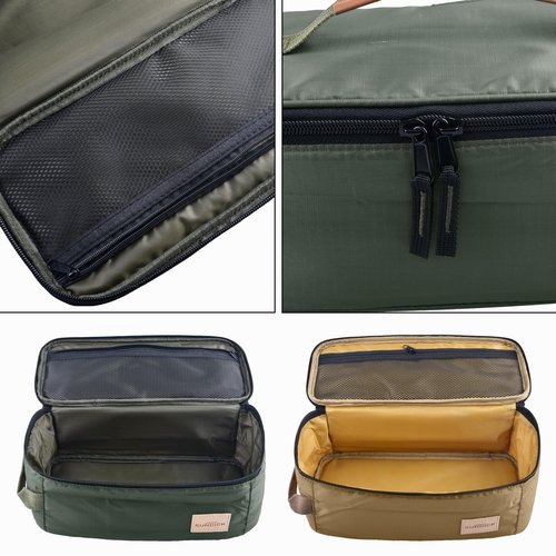 TRIWONDER Portable Camping Travel Cookware Organizer Pouch Camping Cooking Utensils Storage Bag for Outdoor Barbecue Camping Cooking Spoon Chopsticks Organizing (02# Green)