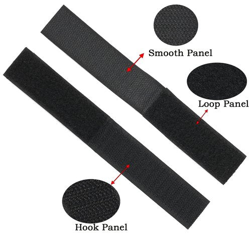 Molle Patch Panel Straps,Molle Straps Attaching Tactical DIY Patch,Molle Hook and Loop Panel Straps 3″×1″for 3-inch High Patch(4 Pack)
