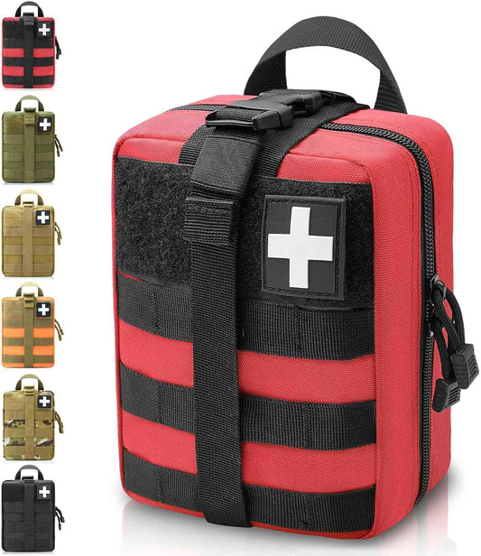 1000D Molle Ifak Pouch Rip Away, Tactical Tear Away Medical Pouch Empty, Military First Aid Pouch Bag Only for Camping Hiking Travel