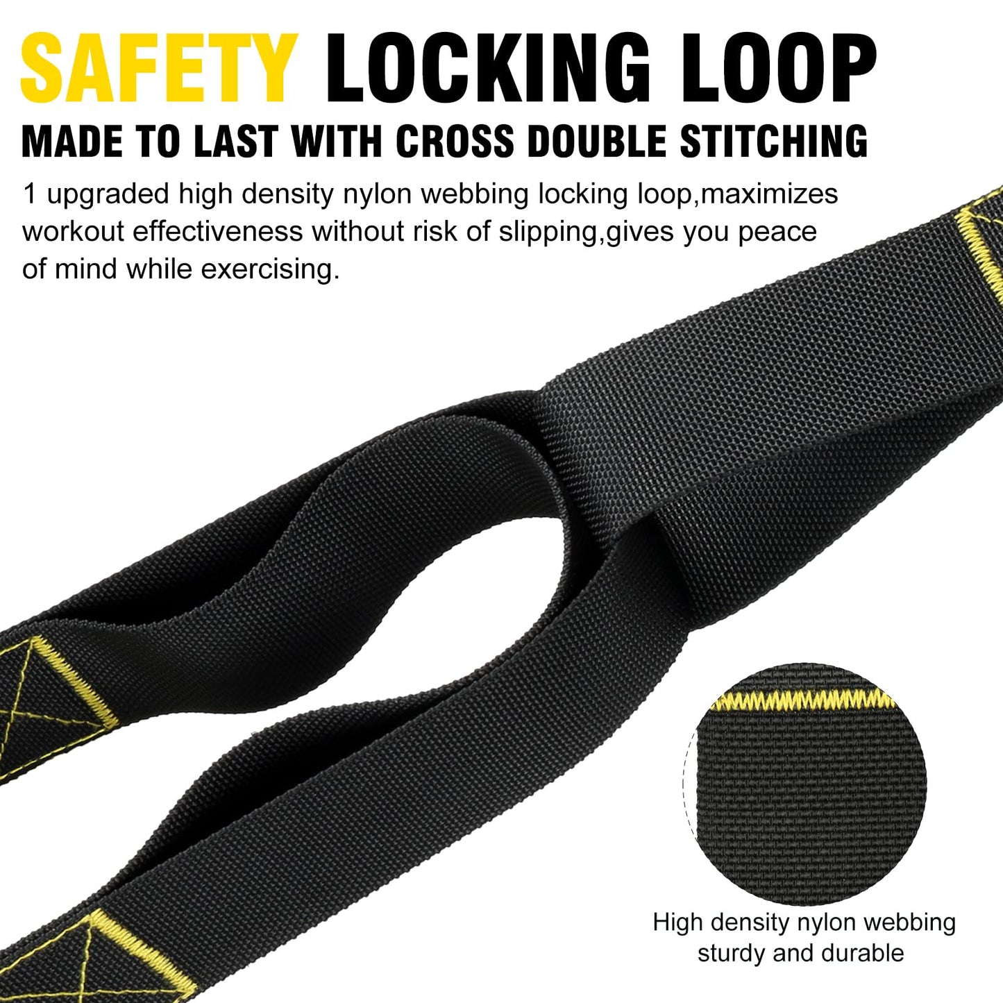 Home Resistance Training Kit - Bodyweight Resistance Bands with Handles, Door Anchor, Fitness Straps for Full-Body Workout, Heavy Duty Exercise Bands for Home Gym