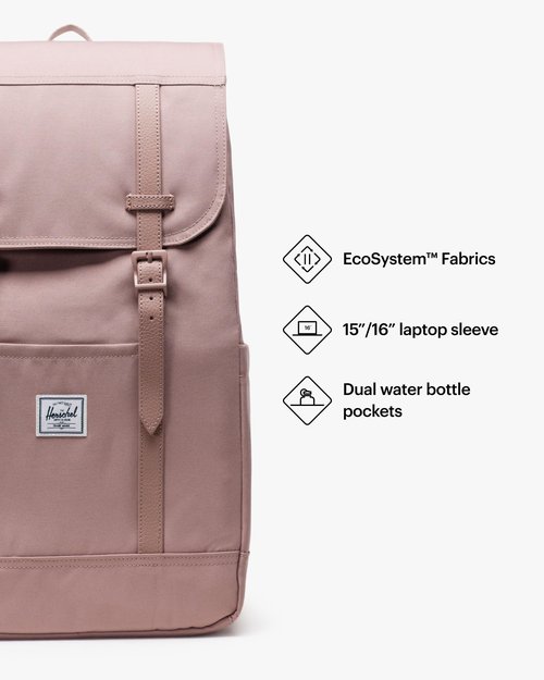 Herschel Supply Co. Retreat Backpack, Ash Rose, Standard-23L