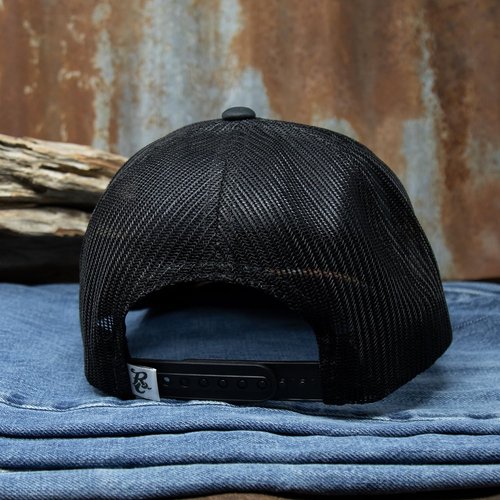 Rural Cloth Support Local Farmers Adjustable Snapback Hat, Black