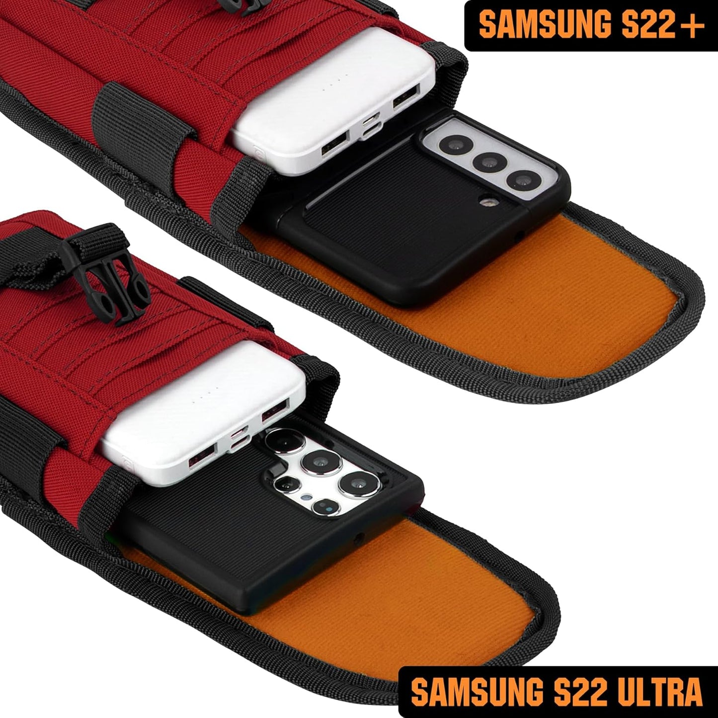 IronSeals Tactical Phone Holster Pouch, Tactical Smartphone Pouches Cellphone Case Molle Gadget Bag Molle Attachment Belt Holder Waist Bag for 4.7"-6.9" with US Flag Patch for iPhone 16 Pro/15 Pro