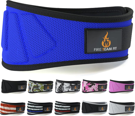 Weight Lifting Belt for Men and Women, 6 Inch, Bodybuilding & Fitness Back Support for Cross Training Workout, Squats, Lunges