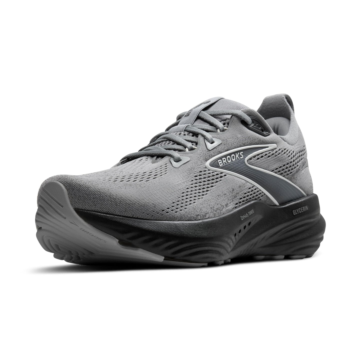 Brooks Men’s Glycerin 22 Neutral Running Shoe - Primer Gray/Ebony/Bluewash - 10 Medium