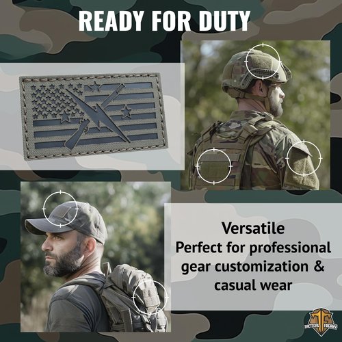 Minutemen Commonwealth Faction in America Flag Patch (Ranger Green on Black) Compatible with Velcro, Laser-Cut Patches for Backpacks, Caps, Plate-Carrier