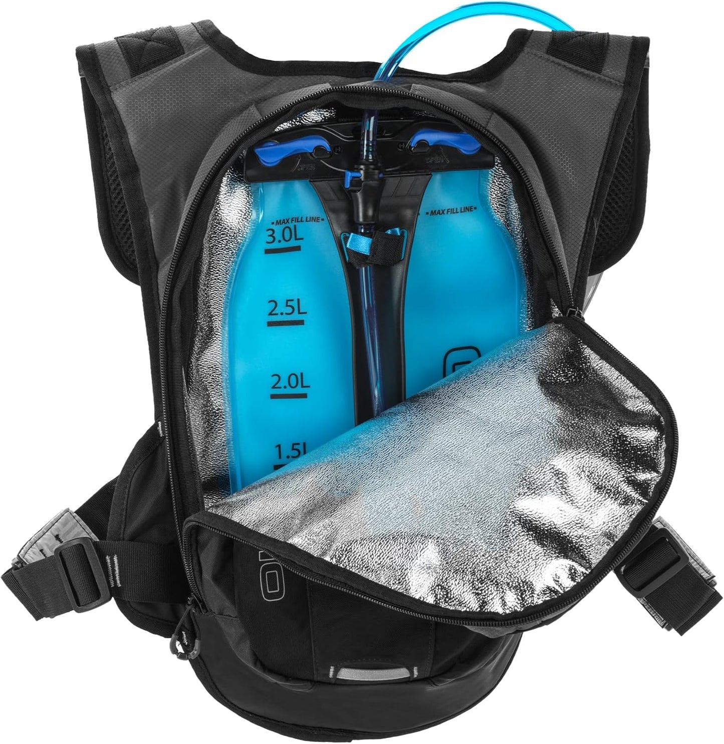 Ogio 122103_03 Black Atlas 3L Hydration Pack, One Size