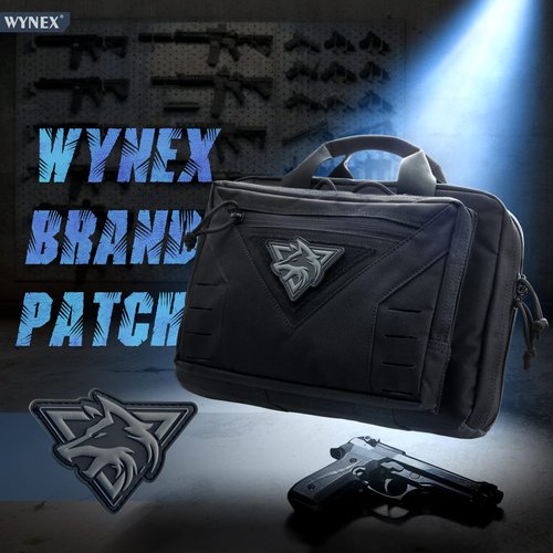 WYNEX Morale Patch of Wolf, Tactical Patch PVC Loop and Hook Patches 3D Morale Applique for Backpacks Caps Vest Tactical Gears -2 Pcs