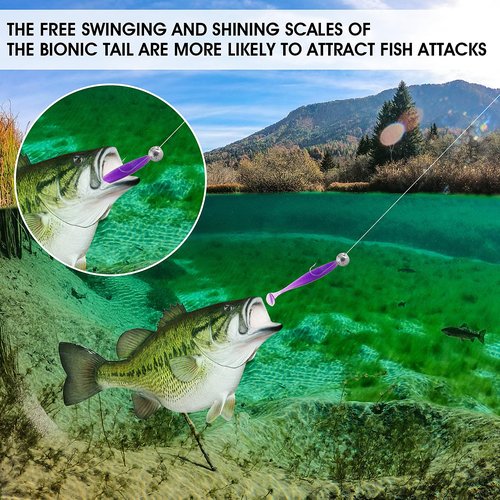 Cobee 26-Piece Soft Fishing Lures, Paddle Tail Swimbaits & Silicone Swim Baits for Trout, Crappie, Bass - Saltwater & Freshwater, 2.16 in/2.75 in/3.54 in 3 Sizes (Multicolor)