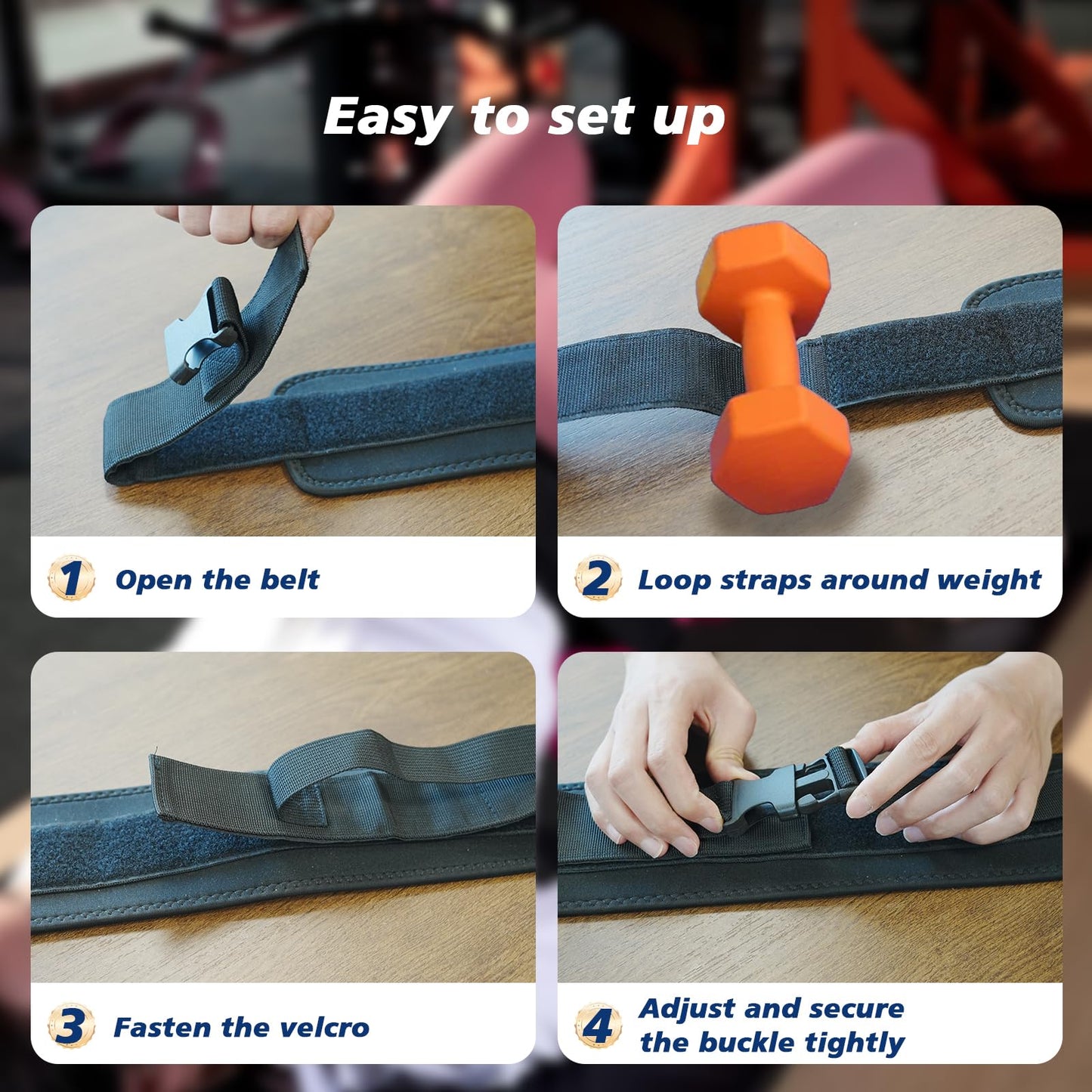 All-in-One Hip Thrust Belt for Dumbbells, Kettlebells, and Plates - Enhanced Hip Protection, Slip-Resistant Padding - Ideal for Gym, Home, and On-the-Go Workouts