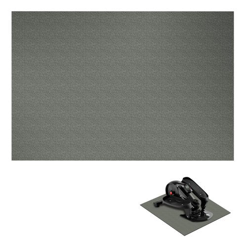 Wiojtry Ellipse Machine Non-Slip Mat, Non-Slip Workout Mat for Ellipse Leg Exerciser, Under Desk Ellipticals (19.69 * 23.62“ Dark Grey