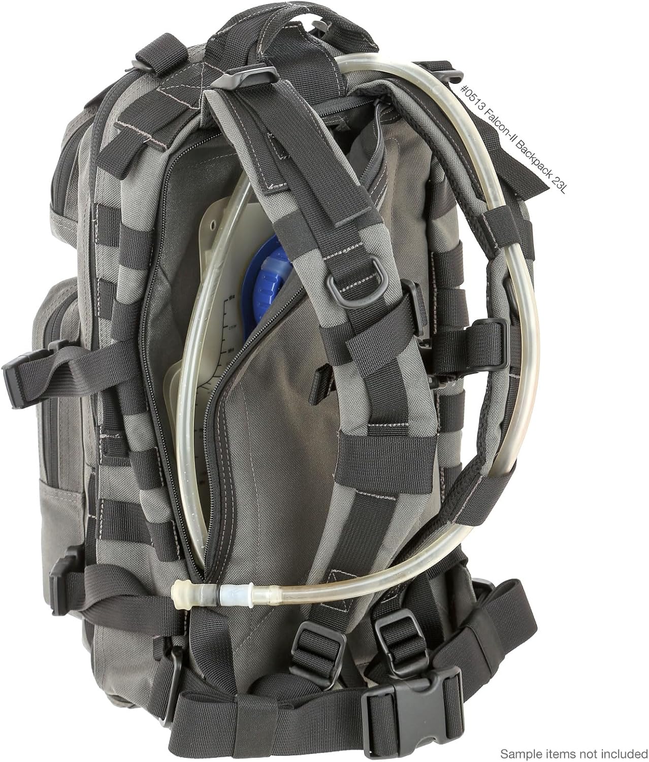 MAXPEDITION Falcon-II Backpack (Wolf Gray) 23L Tactical Backpack, Survival Pack, Bug Out Bag, MOLLE Compatible Go Bag Optimized for EDC & Military, 0513W