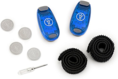 LED Safety Light 2 Pack - Nighttime Visibility for Runners, Cyclists, Walkers, Joggers, Kids, Dogs, Relays & More - Clip to Clothes Strap to Wrist, Ankle, Bike, Collar, or Just About Anywhere!