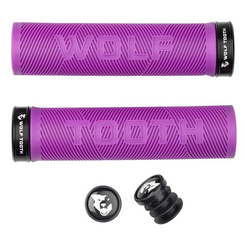 Wolf Tooth Echo Lock-On Grip – Pink Grip with Black Collar