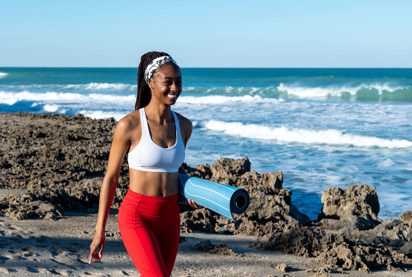 Hydrow Multi-Use Workout Mat - Non-Slip, Two-Sided Mat for Yoga, Pilates, Strength Training