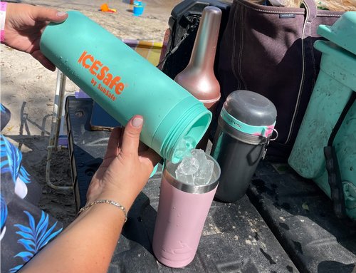 SubSafe IceSafe, Keeps Drinking Ice Clean and Separate in Cooler, Ideal for Mixed Drinks, Perfect for Boat, Beach, Parties, Picnics, Tailgating