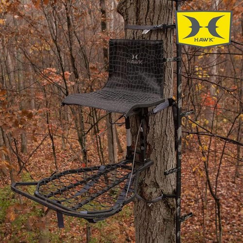 Hawk Steel Hang-On Adjustable Hunting Game Deer Tree Stand