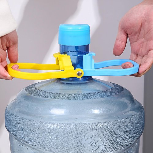 UPUPMOON 5 Gallon Water Bottle Holder Purified Drinking Water Jug Caps Carrier Lift Labor Energy Saving Ergonomic Grip Handle Carrier Non-Slip Holder Lifter Heavy Duty Clip 2 Pack