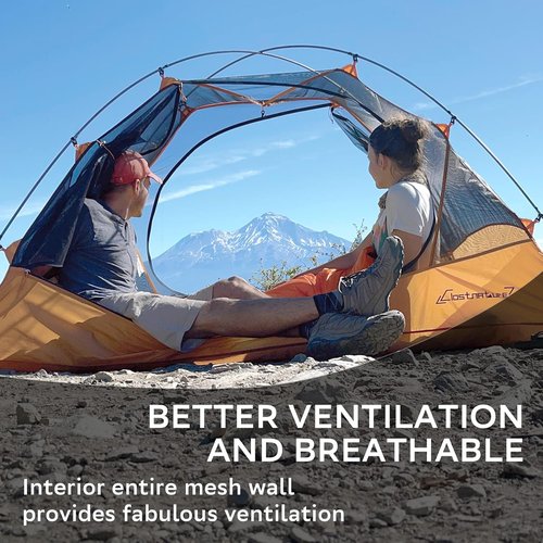 Clostnature Polaris Lightweight Backpacking Tent - 1/1.5/2/3/4/6 Person Ultralight Waterproof Camping Tent, 3 Season Large Size Easy Setup Tent for Family, Outdoor, Hiking and Mountaineering