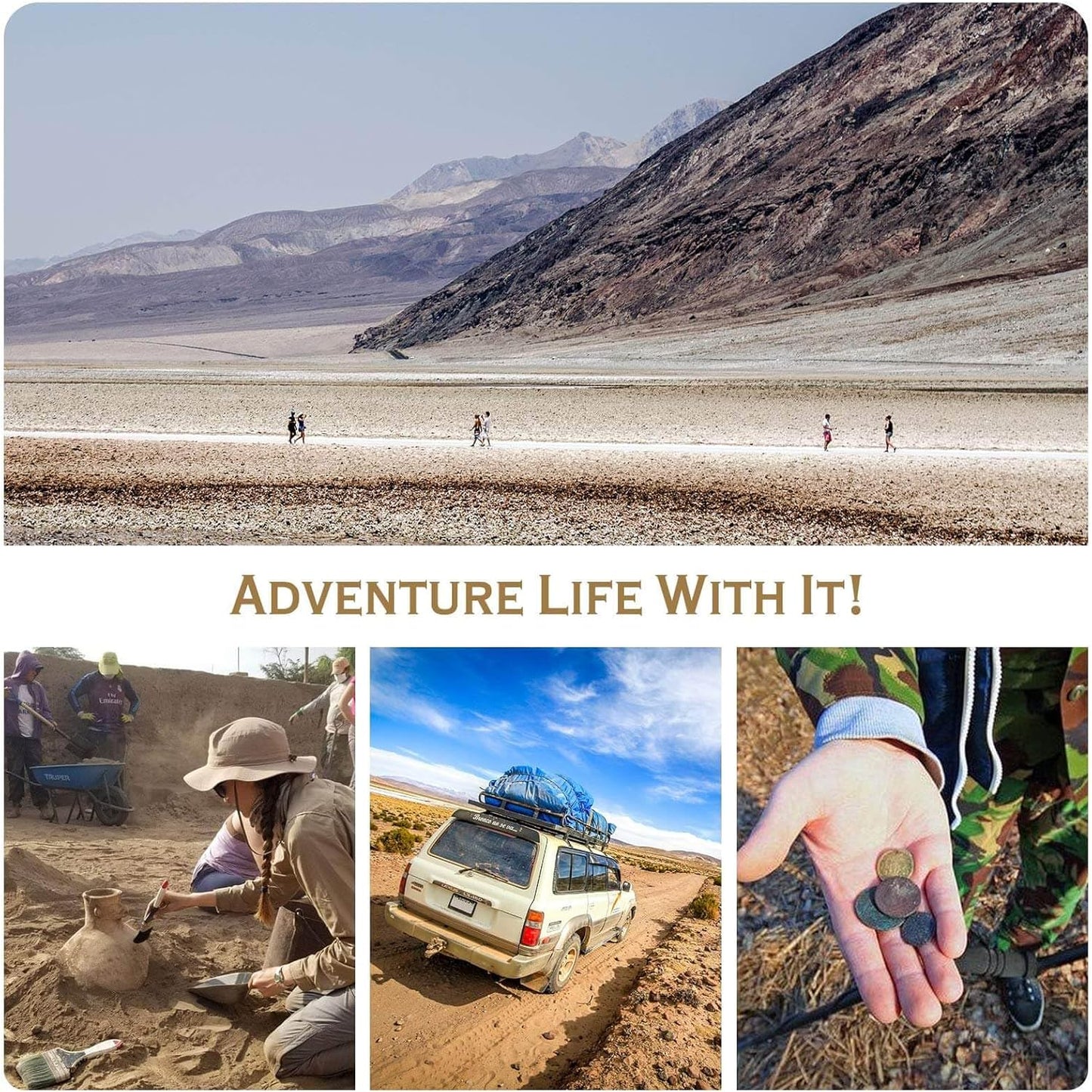 iunio Camping Shovel,Shovel Folding, Portable, Multitool, Foldable Entrenching Tool, Collapsible Spade, for Backpacking, Trenching, Hiking, Survival, Car Emergency