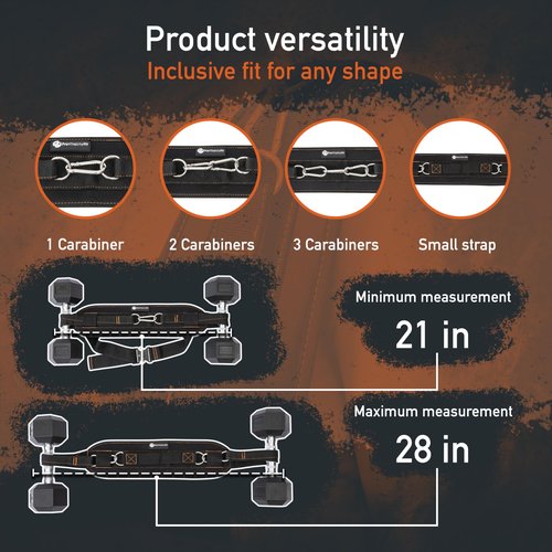 Hip Thrust Belt for Women & Men – Heavy Duty Glute Workout Equipment for Dumbbell, Kettlebell & Plates Up to 300 lbs – Weighted Dip Belt – Hip Thrust Band for Home & Gym