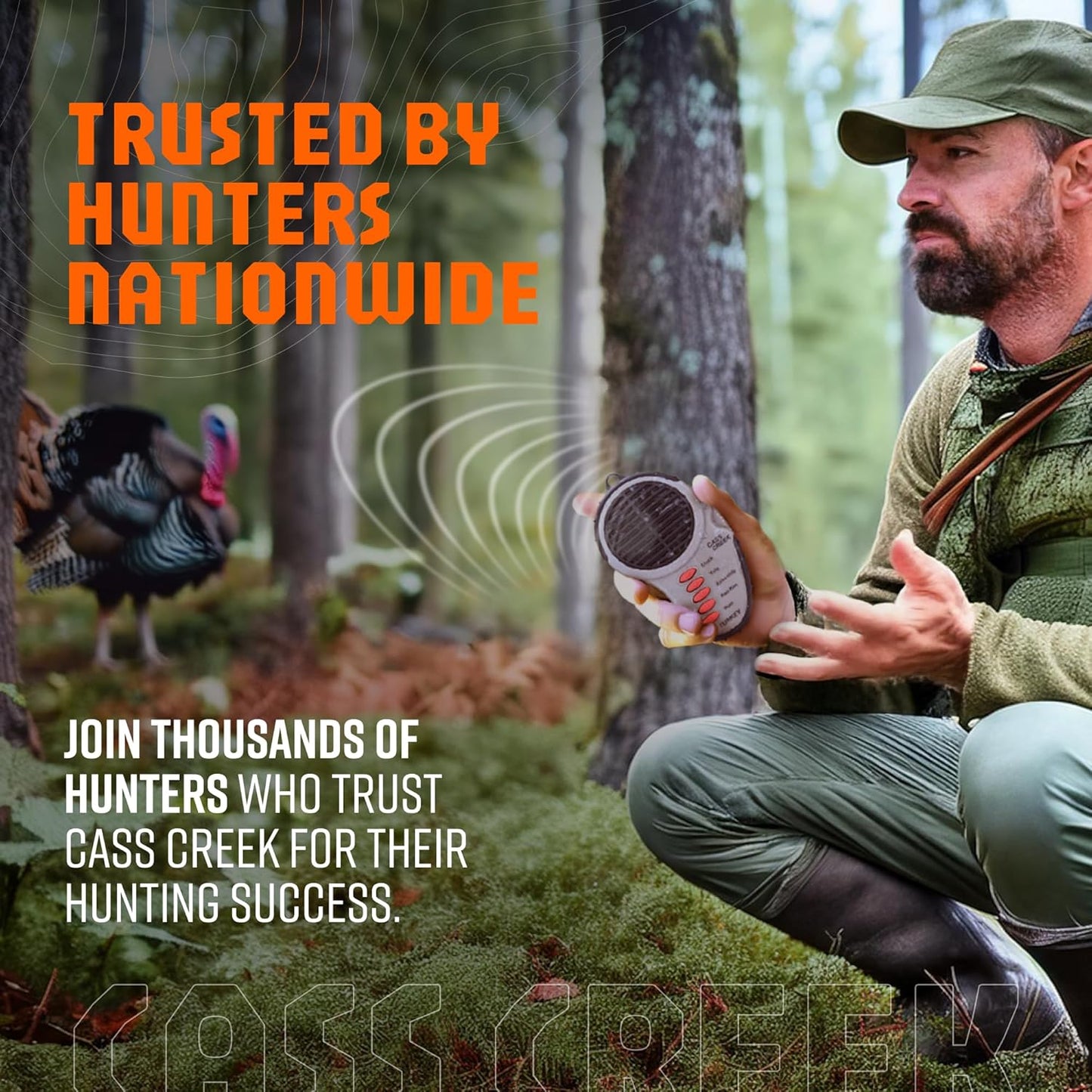 Cass Creek Ergo Call, Handheld Electronic Hunting Call, Compact Design, 5 Authentic Calls in 1, Expert Calls for Everyone