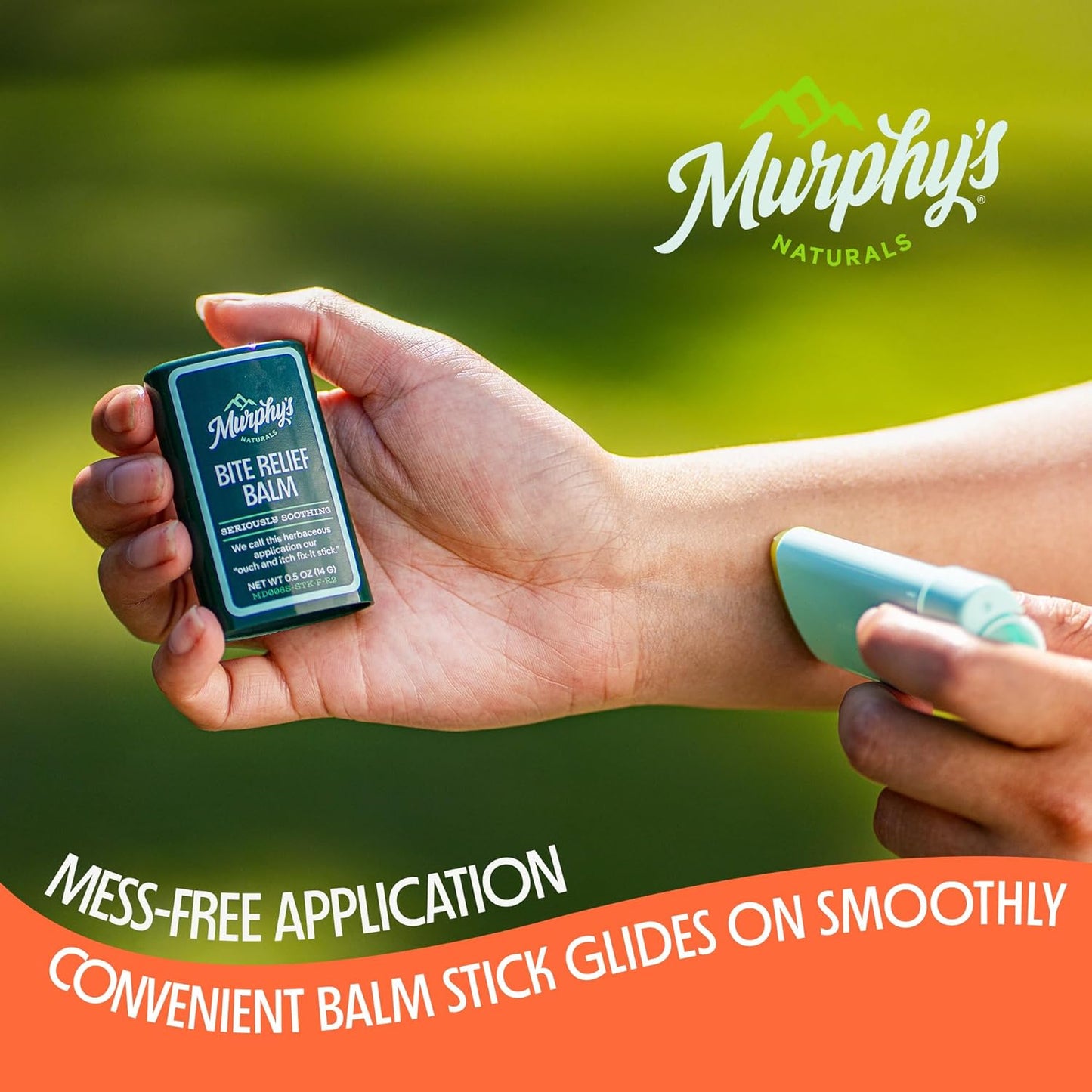 Murphy’s Naturals Insect Bite Relief Balm, Travel-Friendly, Soothes Bug Bites with Plant-Based Oil, Fast-Acting, Easy Application, 0.75oz