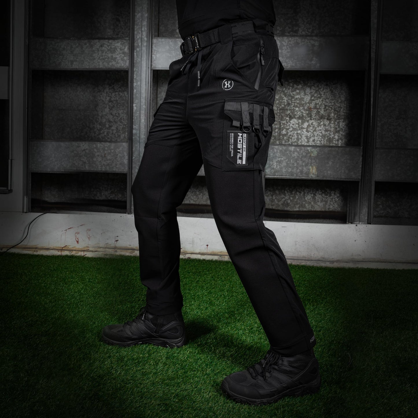 HK Army Hostile Straight-Leg Recon Jogger Pants for Airsoft and Paintball - Medium Black