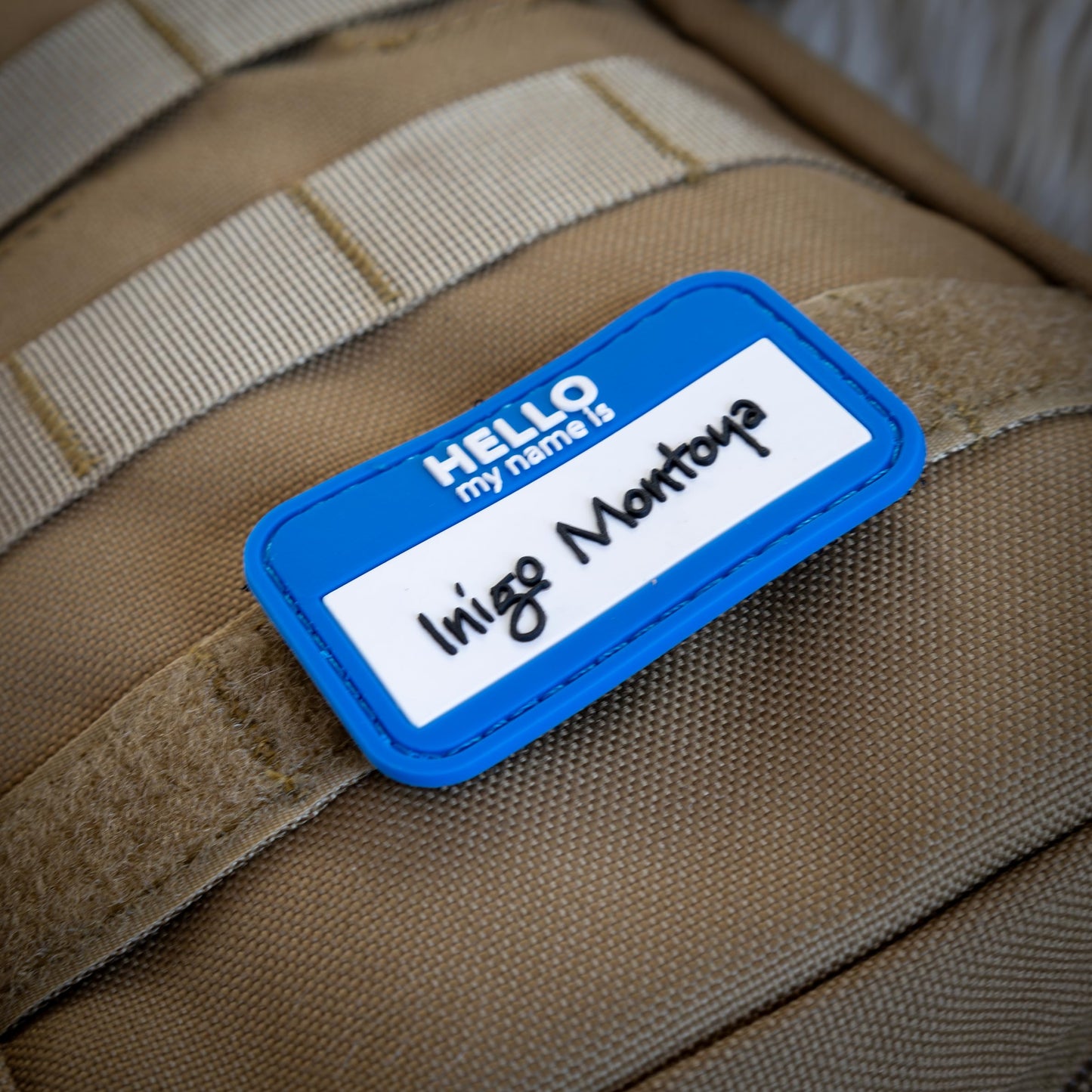 Hello My Name is - Nametag PVC Morale Patch | Hook & Loop Backing