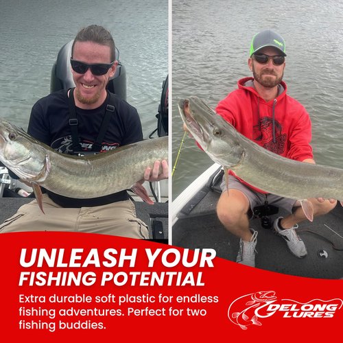 Delong Lures - The Berserker, Bucktail Fishing Lures - Bucktail Jig with Inline Spinner, Musky & Pike Baits Spinnerbaits, Tackle for Freshwater and Saltwater Fishing, Made in USA - (Perch)