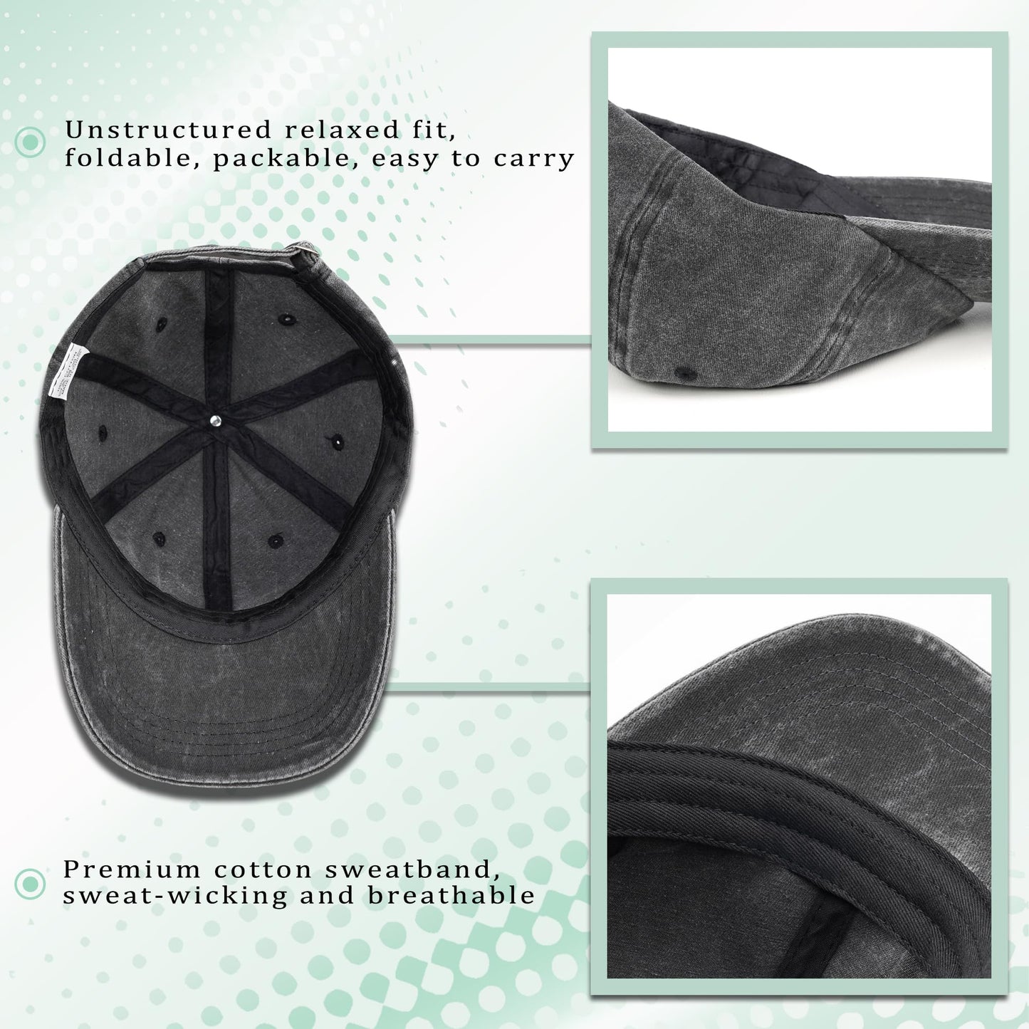 30th Birthday Gifts for Her Him Vintage Embroidered 1995 Hat Gift Ideas for Women Baseball Cap Black