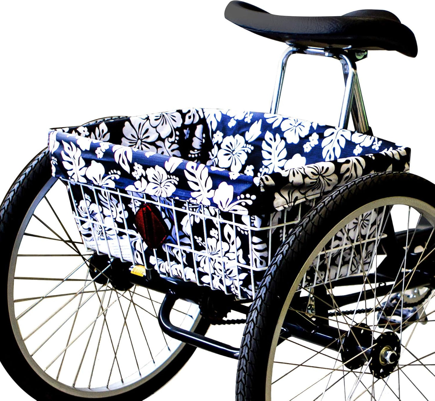 Adult Trike Bicycle Basket Liner, Large Bike Basket Liner, Extra Large Trike Only Rear Basket Liner