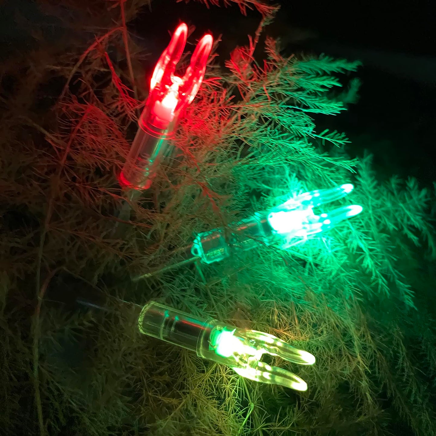 KEAUP 12-Pack or 6-Pack S Lighted Nocks for Arrows .244/6.2mm Lighted Arrow Nocks for Archery Hunting, Screwdriver Included