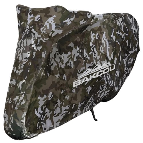 Bakcou - Heavy Duty Waterproof eBike Rain Cover - Protects Against Sun, Dust, Wind, Rain, and Snow - Nylon Cover with Cinch Cords for a Snug Fit